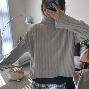 Grey turtle neck Sweater